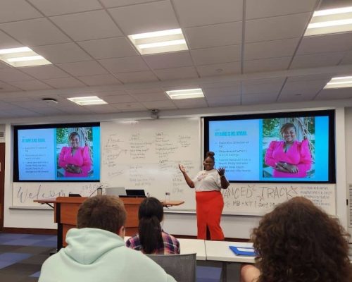 Youth Action Executive Director facilitating a workshop